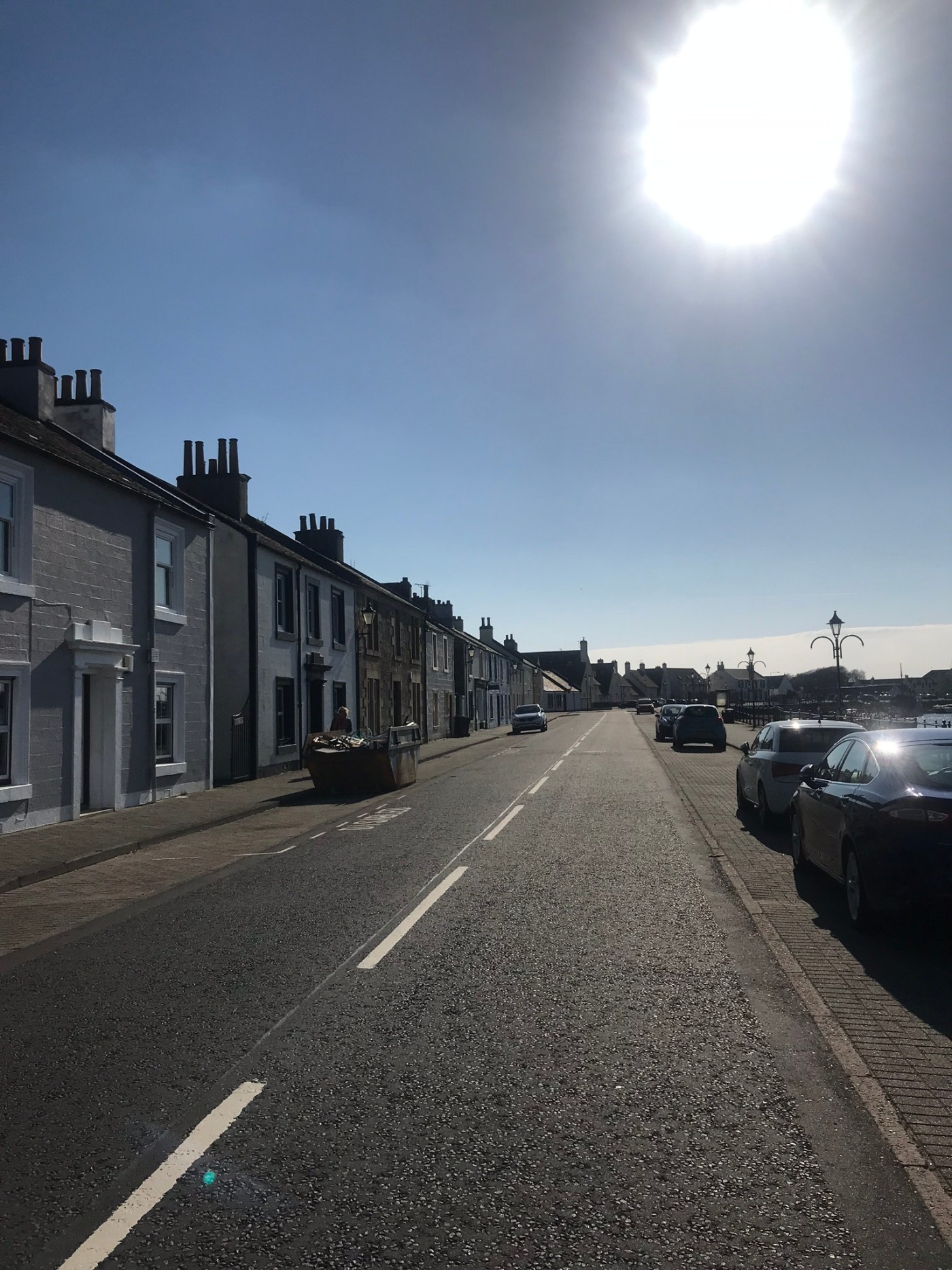 Row of houses at Irvine Harbour
