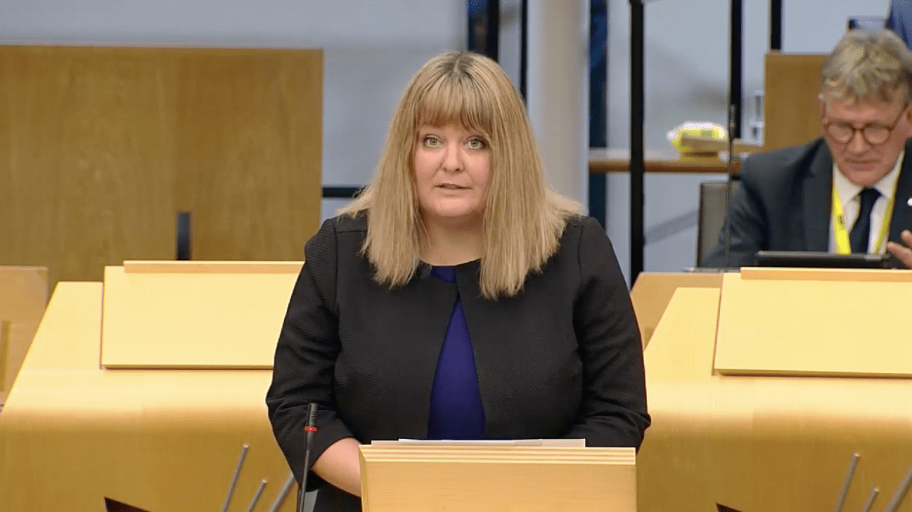 Ruth Maguire MSP speaking in the Scottish Parliament