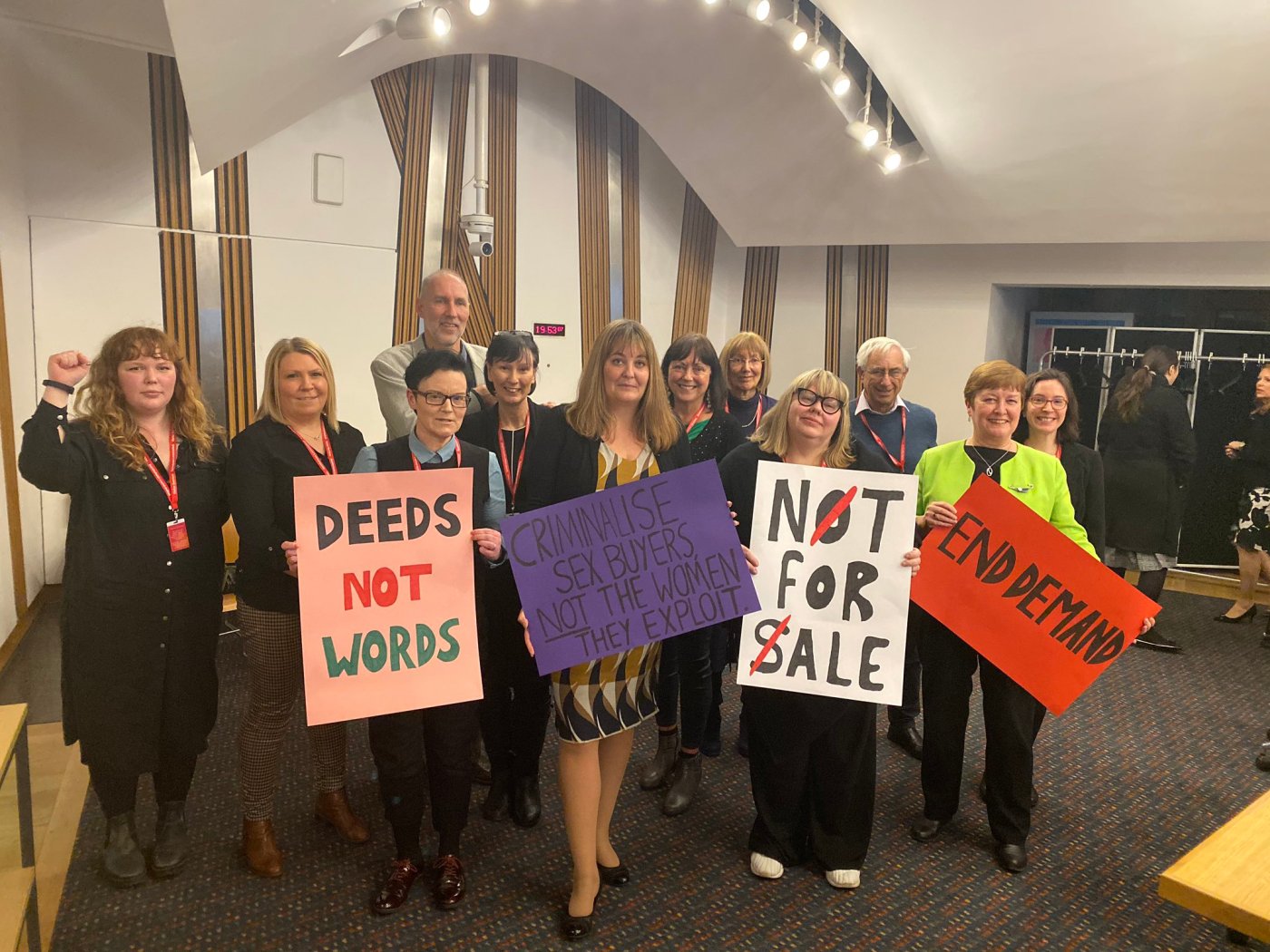 Hosting a parliamentary event for campaigners looking to tackle male demand for prostitution