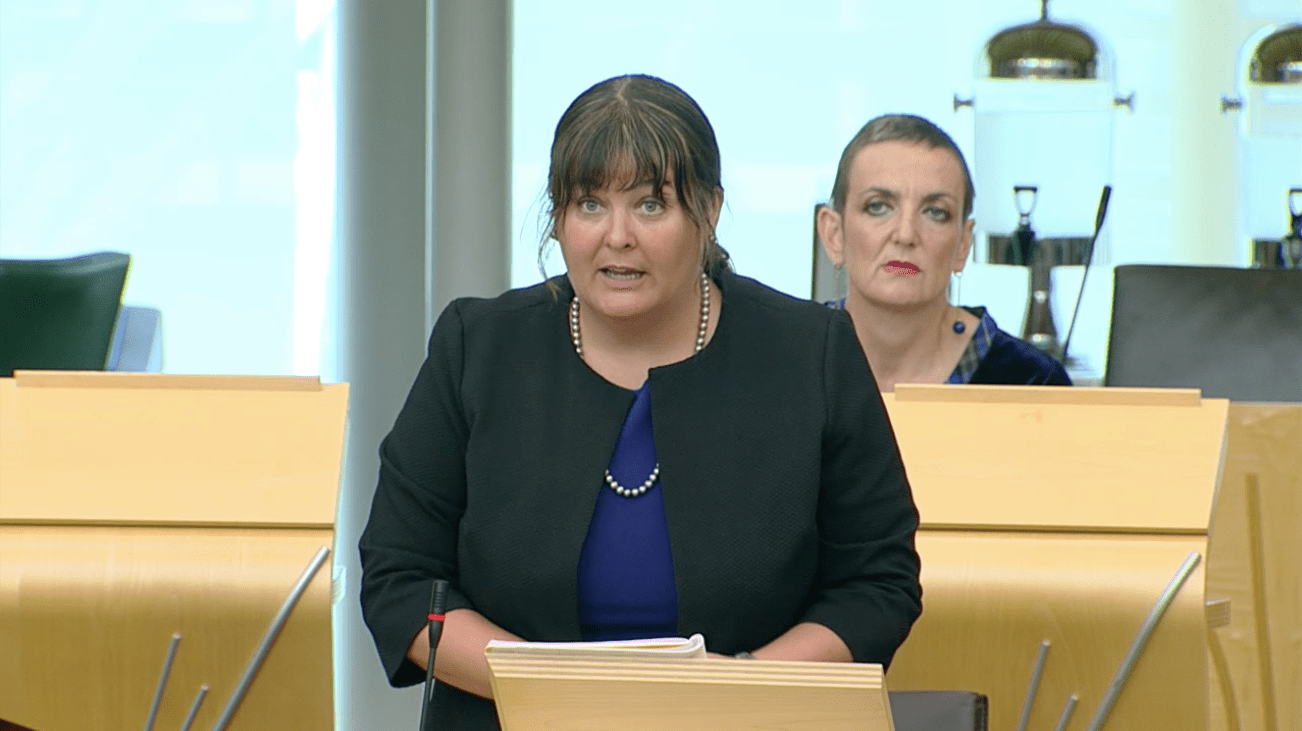 Ruth Maguire MSP speaking in the Scottish Parliament