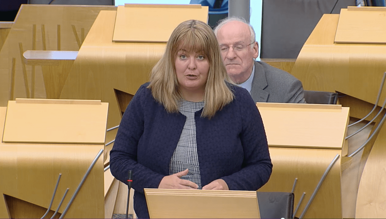Ruth Maguire MSP speaking in the Scottish Parliament