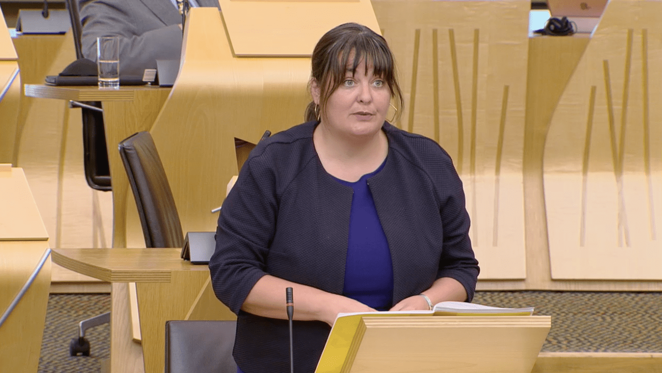 Ruth Maguire MSP speaking in the Scottish Parliament